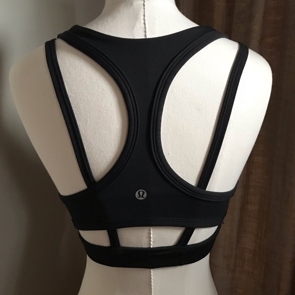 Lululemon Black Sports Bra Size 4